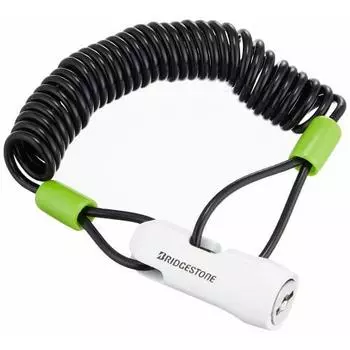 BRIDGESTONE WL-SP1 Compact Wire Lock Bicycle Key White Anti-Theft Security Lightweight Diameter 3 x 180cm