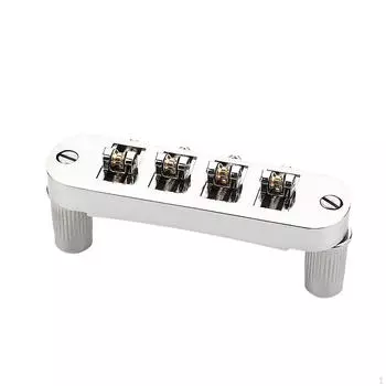 Бридж для электрогитары, роликовый седловидный бридж, струнодержатель, 4 струны, металлический профессиональный прочный сменный