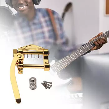 Бриджи для электрогитары, тремоло, струнодержатели вибрато, хвостовик Golden