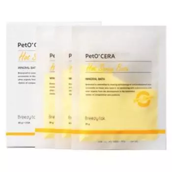 Бриджтейл Petocera для домашнего спа-салона, соль для ванн с горячими источниками, 3 шт., Корейский шампунь для домашних животных