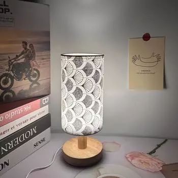 Brief Eye Protection Lamp Sitting Room Study Decoration Creative Three-color Dimming Bedside Lamp Tricolor&Gold золотой