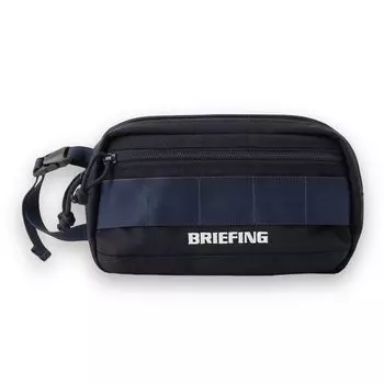 BRIEFING Turf Double Zip Pouch 1000D TURF DOUBLE ZIP POUCH NAVY Navy Golf Tote Bag F