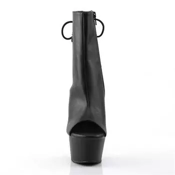 Bright leather boots new super high heel thin legs high tube women s stage performance boots fashion short boots 17cm 34 чёрный