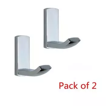 Bright Silver Hook Brass Chrome Plated Bathroom Wall Hook Towel Kitchen and Bathroom clothes and caps Hook clothes Hook 2