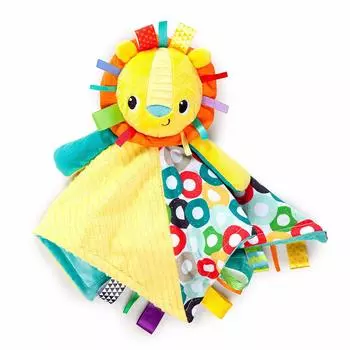 Bright Starts Cuddle Tags Blanky Lion Kids II & (10213-01)
