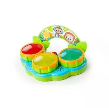 Bright Starts Safari Beats months and Drum Taiko Music Instrument Percussion Toy 52269 [3 up]