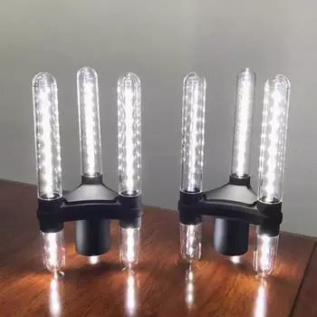 Bright Triple LED Sparklers led bottle sparkler Strobe baton Champagne Bottle Display Flashing stick For Bar Nightclub Decor EU Plug