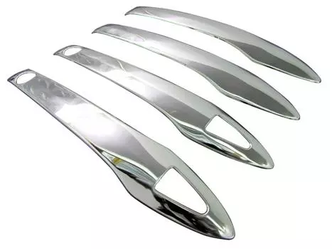 BRIGHTZ Camry AXVH70 AXVH75 Finish Stainless Steel Door Handle AXVH H70 70 H75 75 Ultra-Mirror Covers, 4-Piece Half-Type [PRIUS50-NOBU-HS-A2B0C2]