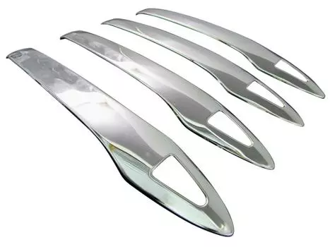 BRIGHTZ Camry AXVH70 AXVH75 Finish Stainless Steel Door Handle AXVH H70 70 H75 75 Ultra-Mirror Covers, 4-Piece Half-Type [PRIUS50-NOBU-HS-A0B4C0]