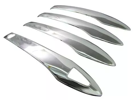 BRIGHTZ Camry AXVH70 AXVH75 Finish Stainless Steel Door Handle AXVH H70 70 H75 75 Ultra-Mirror Covers, 4-Piece Half-Type [PRIUS50-NOBU-HS-A3B0C1]