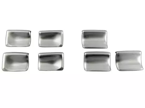 BRIGHTZ Camry Нержавеющая сталь Переключатель стеклоподъемника Сатиновое серебро AXVH70/AXVH75 (поздняя модель) Панель, 7 частей, [INT-ETC-734]