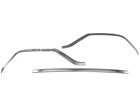 BRIGHTZ Crown Hybrid 20 21 224 Super Mirror Stainless Plating Rear Bumper Under Molding 5PC AZSH20 AZSH21 GWS224 AZSH GWSH GWS H20 H21 S224 20 21 224 серебряный