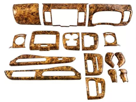 BRIGHTZ Every Van DA17V Комплект внутренних панелей 16 шт. Под дерево 2DIN Навигация DA17 DA A17 17 Every Van Every Van Every Van Every [WOOD-PAN-178]