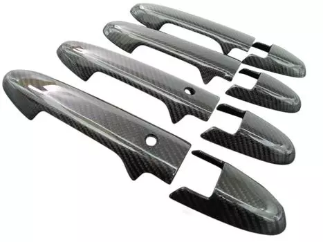 BRIGHTZ Fit Hybrid GP5 GP6 Настоящий Карбон Накладка на Ручку Двери Ручка Полный Тип Закрытия O Комплект GP P5 P6 5 6 Fit Hybrid Hybrid Fit Fit Hybrid Fit Hybrid Fit