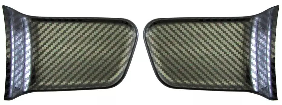 BRIGHTZ GR Yaris MXPA12 GXPA16 Stainless Steel Inner Door Handle Cover Dish 2PC Carbon Style 12 16 10 GR Yaris [INS-DHC-287]