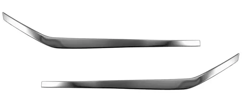 BRIGHTZ Kicks P15 Супер Зеркальная Нержавеющая Сталь Хромированная Накладка на Передний Бампер 2шт 15 [FBUM-MOL-115]