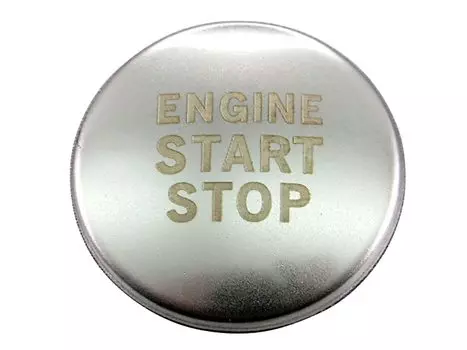 BRIGHTZ Stainless Steel Engine Starter Switch Satin for Toyota Camry Cover, Silver, AXVH70/AXVH75 [INT-ETC-488]