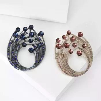 Бриллиантовая брошь Модная индивидуальная универсальная брошь со стразами для корсажа, блейзера, свитера, булавки, аксессуары