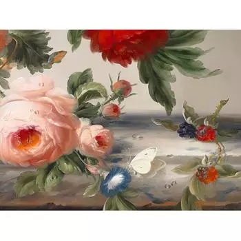 Алмазная картина вышивка украшение дома цветы бабочка картина полная вышивка крестом 20X30CM