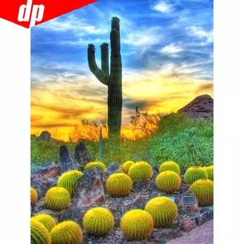 Бриллиантовая живопись Полный круг Живописная вышивка Продажа Горный хрусталь Картина Алмаз мозаика Вышивка крестиком 20X30