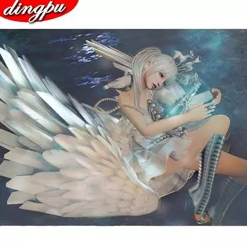 Алмазная картина Полная круглая алмазная вышивка Животное Кошка Ночь Дерево 5D DIY MosaicGift Стразы Луна Домашний декор Подарок 20X30CM