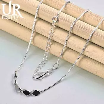 Бриллиантовое ожерелье из стерлингового серебра 925 пробы, модные свадебные украшения 50CM