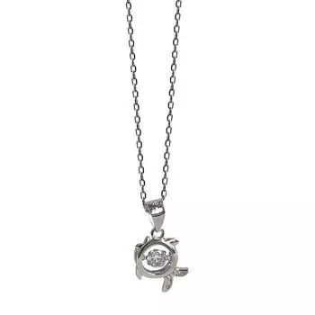 Бриллиантовое ожерелье с маленькой черепахой, милый и необычный дизайн, универсальный темперамент, студенческая цепочка на ключицу