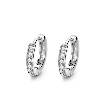 Бриллиантовые серьги-вкладыши Простой дизайн Серьги Темперамент Модные серьги Холодный стиль Дизайн