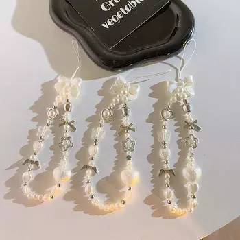 Бриллиантовый Изысканный Кристалл Любовь Мобильный Телефон Цепочка Подвеска Ins Модный Ручной Подвеска На Запястье Короткий Брелок Милый 4#