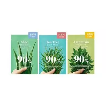 BRING GREEN 90% Fresh Маска 20г*10шт Aloe