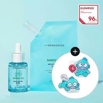 Bring Green Bamboo Hyalu Увлажняющая сыворотка 50 мл План пополнения (+50мл+Hangyo-dong Smart Talk) Bamboo Serum 50mL (+50mL refill)