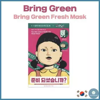 [Bring Green] игра кальмар Fresh Mask 10p