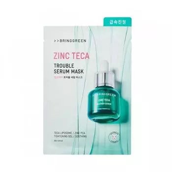 BRING GREEN [новый] Bring Green Zinc Tech Trouble Serum Mask 1 шт. Zincteca trouble mask