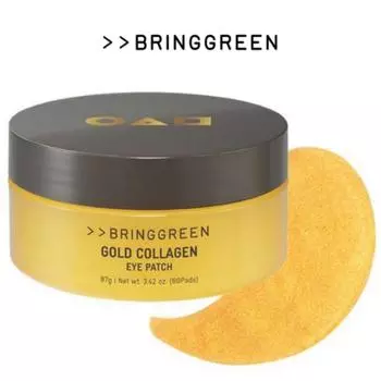 [Bring Green+Squid Game] Золотые коллагеновые патчи для глаз 60 листов 97 г
