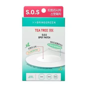 Bring Green Tea Tree Cica SOS Spot Patch 75+25 sheets_NEW