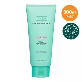 Bring Green Tea Tree Cica Trouble Очищающая пенка 300 мл_NEW 300mL