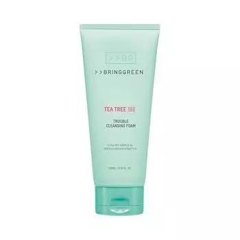 Bring Green Tea Tree Cica Trouble Очищающая пенка 200 мл Double Plan_NEW 200ml+200ml