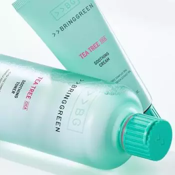 Bring Green Tea Tree Cica Успокаивающий тоник и крем-набор_НОВИНКА Toner 250+Cream 100