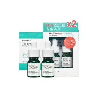 BRING GREEN Tea Tree S.O.S Spot Serum Двойной набор 3items
