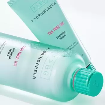 BRINGGREEN Набор успокаивающего тонера и крема Tea Tree Cica_НОВИНКА