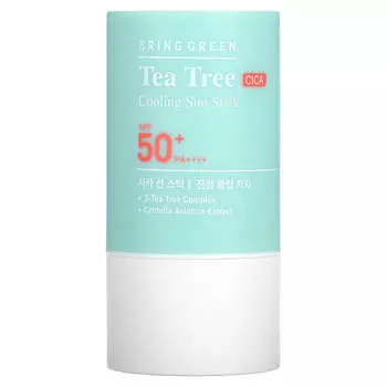 Bringgreen, Охлаждающий солнцезащитный крем Tea Tree Cica, SPF 50+ PA++++, 22 г (0,77 унции)