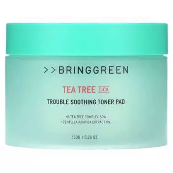 Bringgreen, Tea Tree Cica, тонизирующий диск для устранения проблем, 150 г (5,29 унций)
