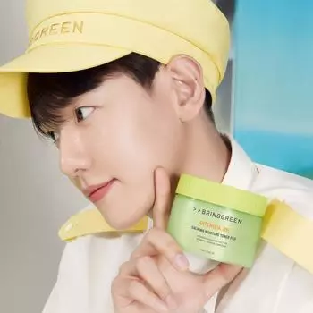 BRINGGREEN Успокаивающий увлажняющий тонер-диск Artemisia 90 шт.