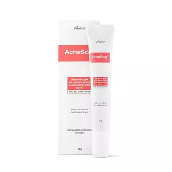 Brinton AcneScar Advanced Gel от шрамов от угревой сыпи и ямок от угревой сыпи | Уменьшает пигментацию | Борется с угрями и черными точками | Для всех типов кожи | Для мужчин и женщин 15 г