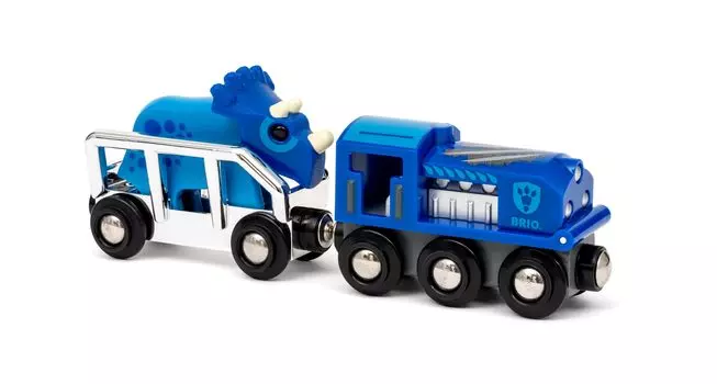 BRIO 2025 Limited Train 36111 Возраст от 3 лет Игрушечный деревянный рельсовый динозавр (Поезд Поезд)