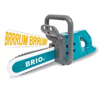 BRIO Builder Chainsaw 34602 для детей от 3 лет и старше (Плотницкое дело играть, играть)