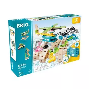 BRIO Builder Motor Set Target Ages 3 and Senior Building Educational 34591 [121 деталь] (Сборная игрушка, блоки, игрушка, деревянный)