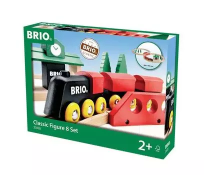 BRIO Classic Rail Figure 8 Set 22 Возраст 2 и старше Игрушка деревянная 33028 [Всего деталей] (Поезд Железнодорожный)