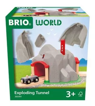 BRIO Dynamite Tunnel 36044 Детали сцены для детей от 3 лет и старше (Туннель для транспортных средств)