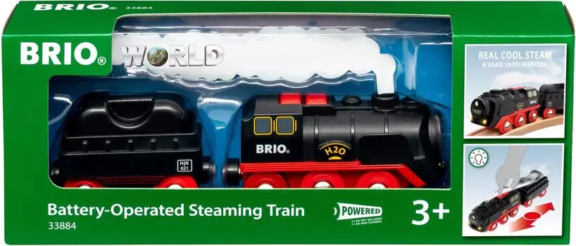 BRIO Power Steam Train Деревянный рельсовый электромобиль Локомотив 33884